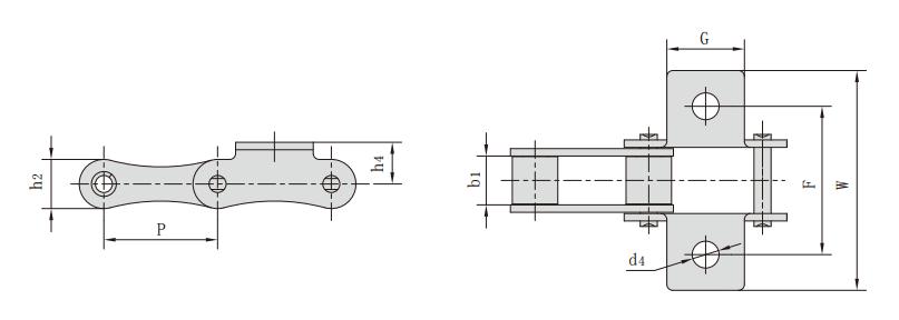 <font color='red'>55VD</font>K1_S型鋼制農機鏈附件