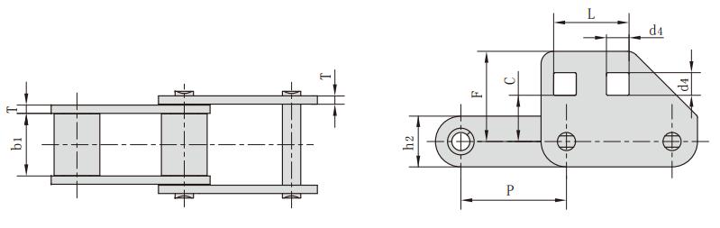 <font color='red'>CA620</font>F2_CA型鋼制農機鏈附件