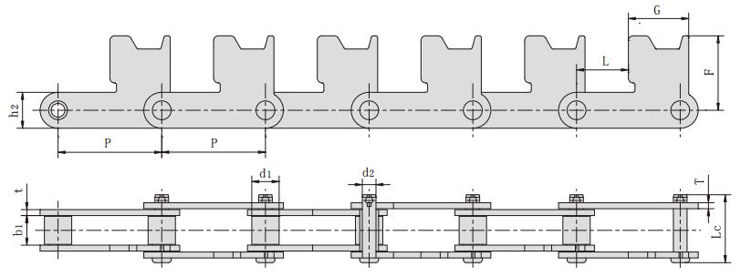 P110F5_<font color='red'>帶<font color='red'>附件</font><font color='red'>輸送</font>鏈</font> <font color='red'>輸送</font>鏈