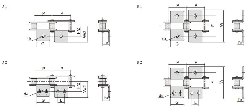 C2162HK2_雙節距<font color='red'><font color='red'>輸送</font>鏈</font>帶彎