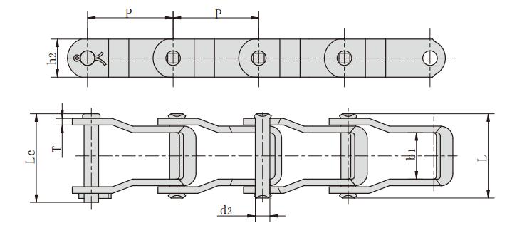 667X<font color='red'>鏈條</font>_鋼制銷合鏈